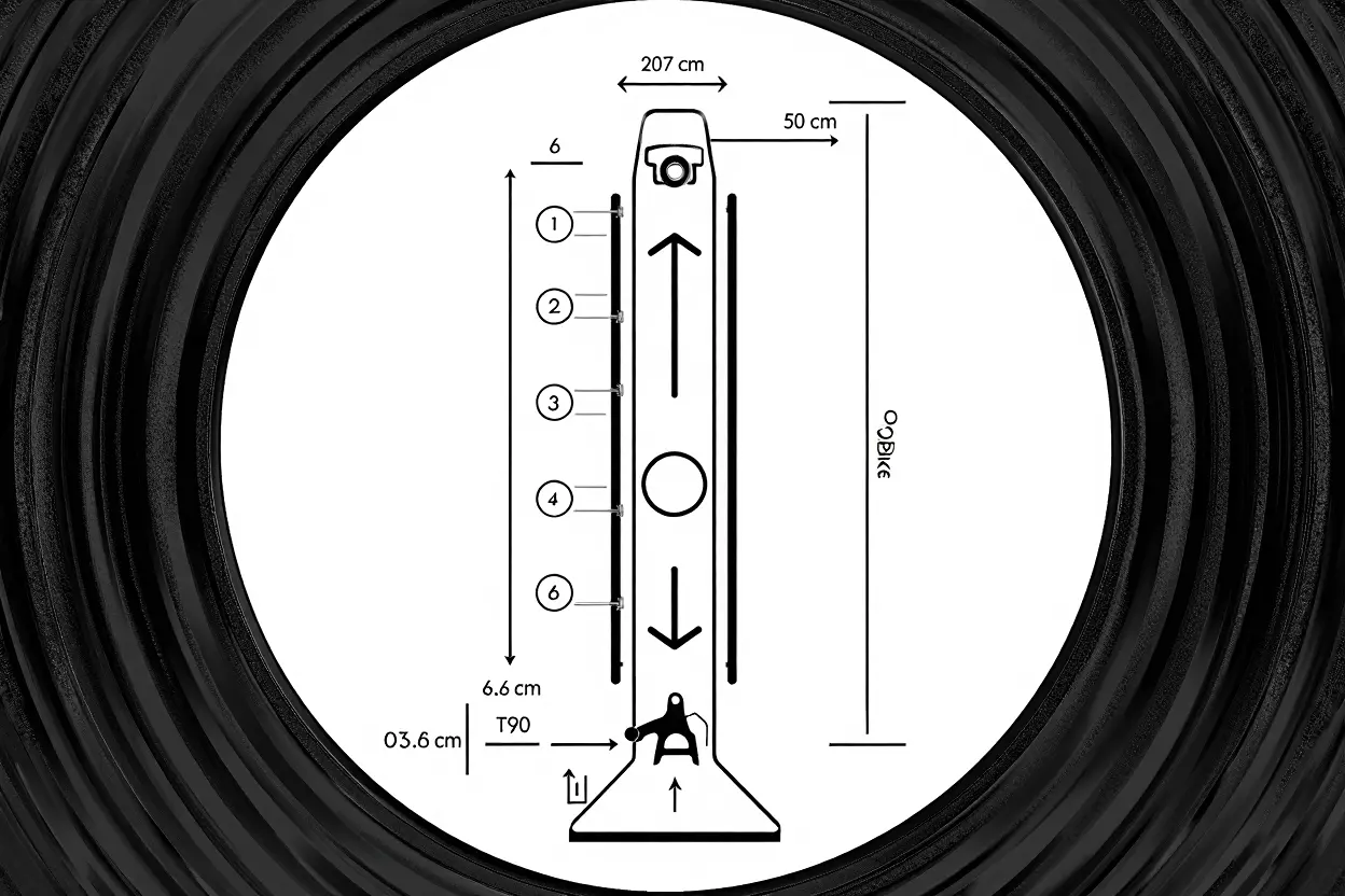 Schéma technique OptiBike 6 places