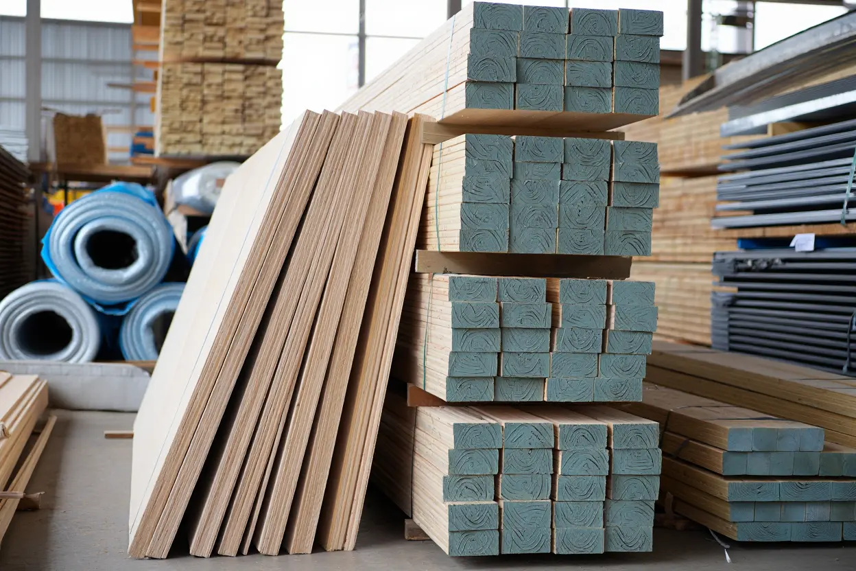 Matériaux pour construction d'abri vélo