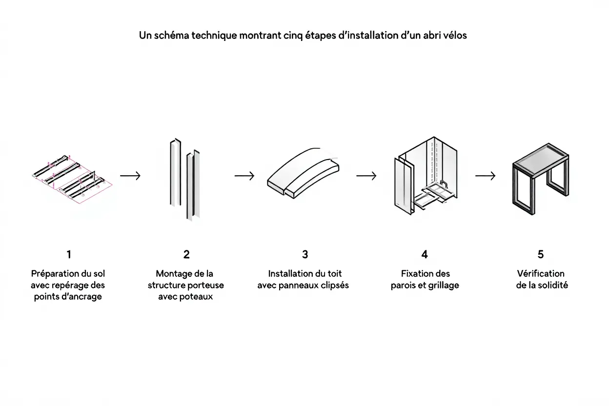 Processus d'installation en 5 étapes