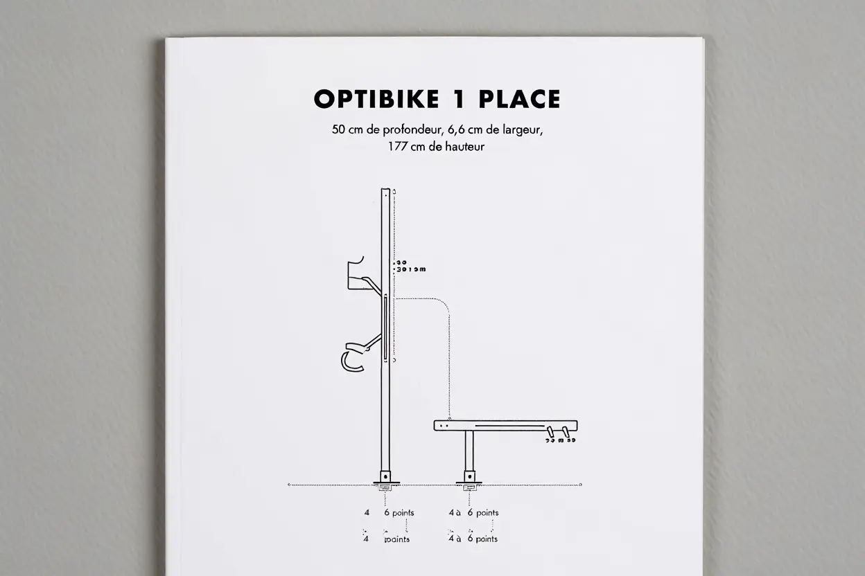 Dimensions et composants station verticale
