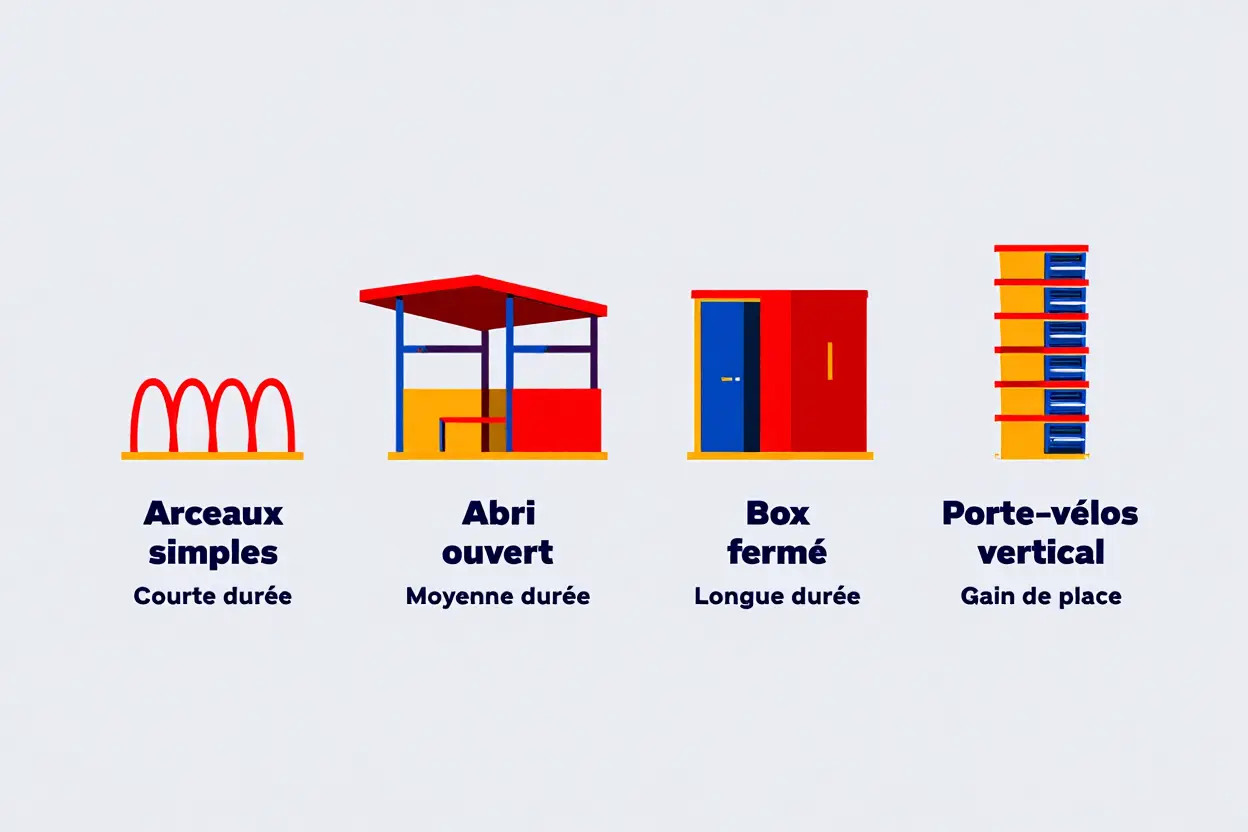 Types d'abris vélos