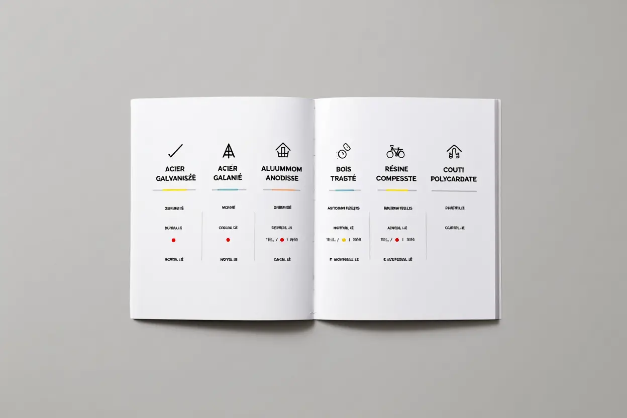 Comparaison matériaux abris