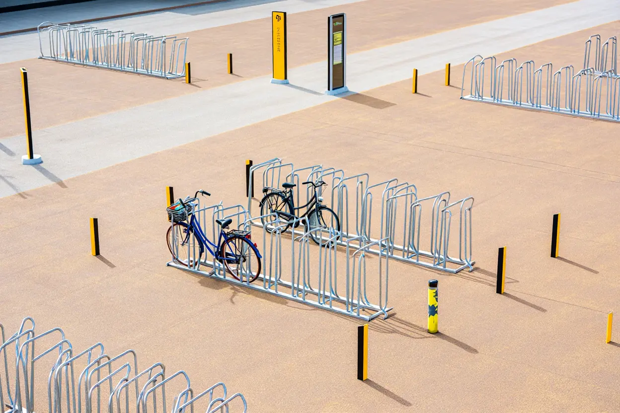 Installation professionnelle de rangement vélo