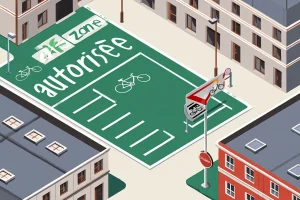 Zone de stationnement vélo en copropriété