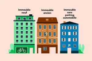 Types d'immeubles et obligations vélos