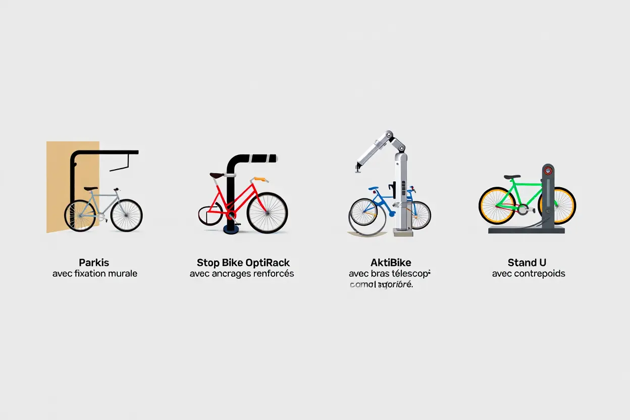 Comparatif des systèmes de rangement vertical pour vélos