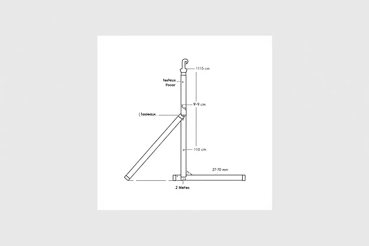Schéma support vélo DIY