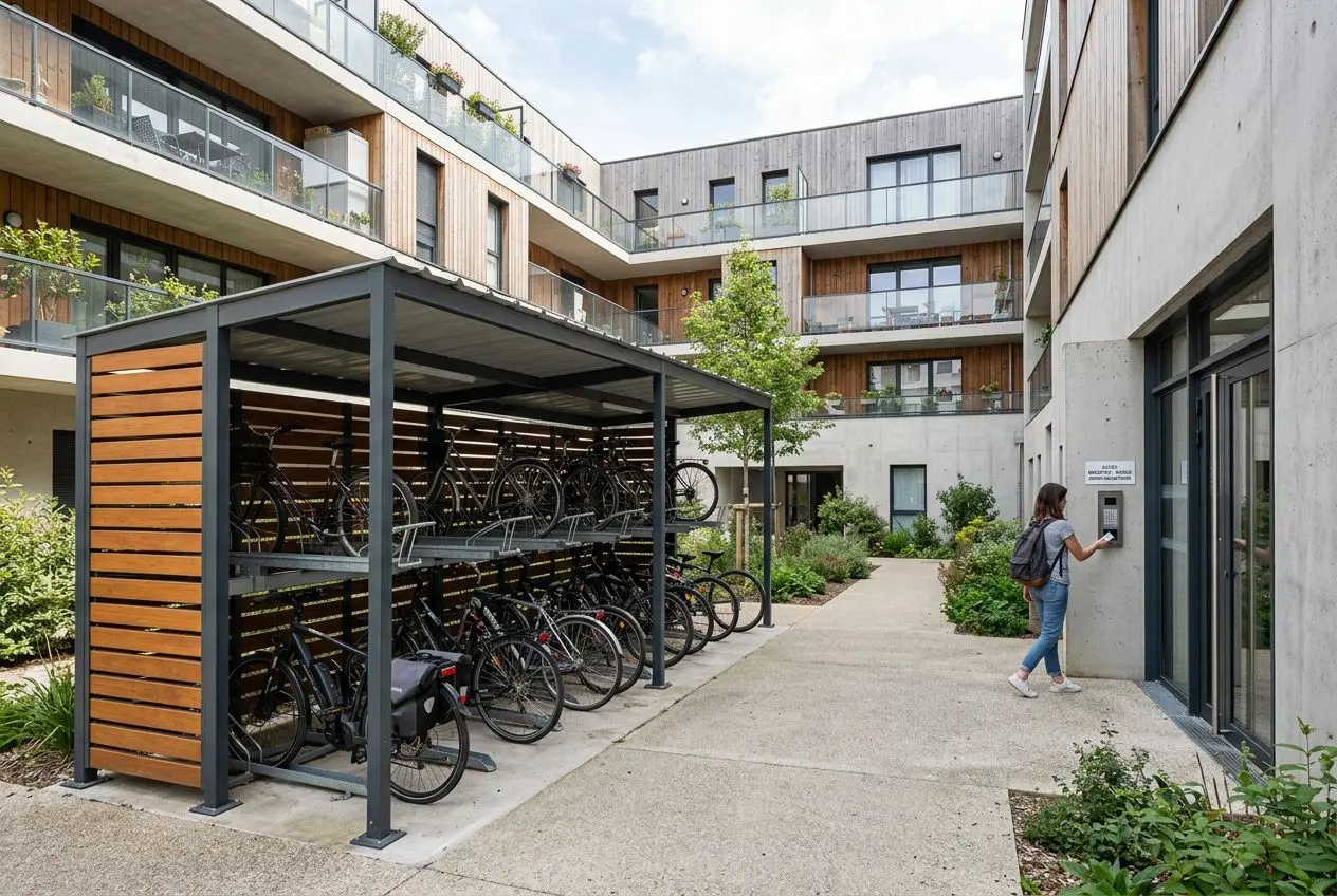 Local vélo sécurisé en copropriété