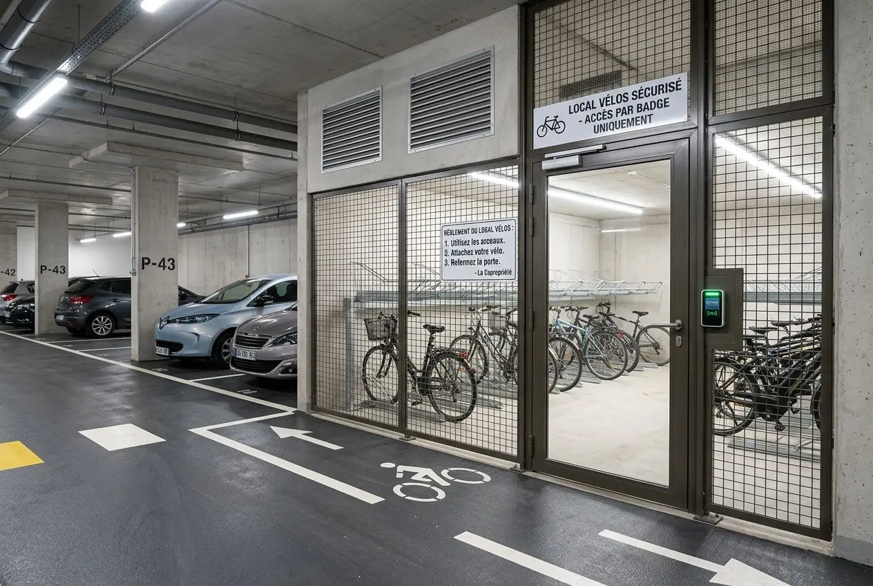 Local vélo sécurisé en copropriété
