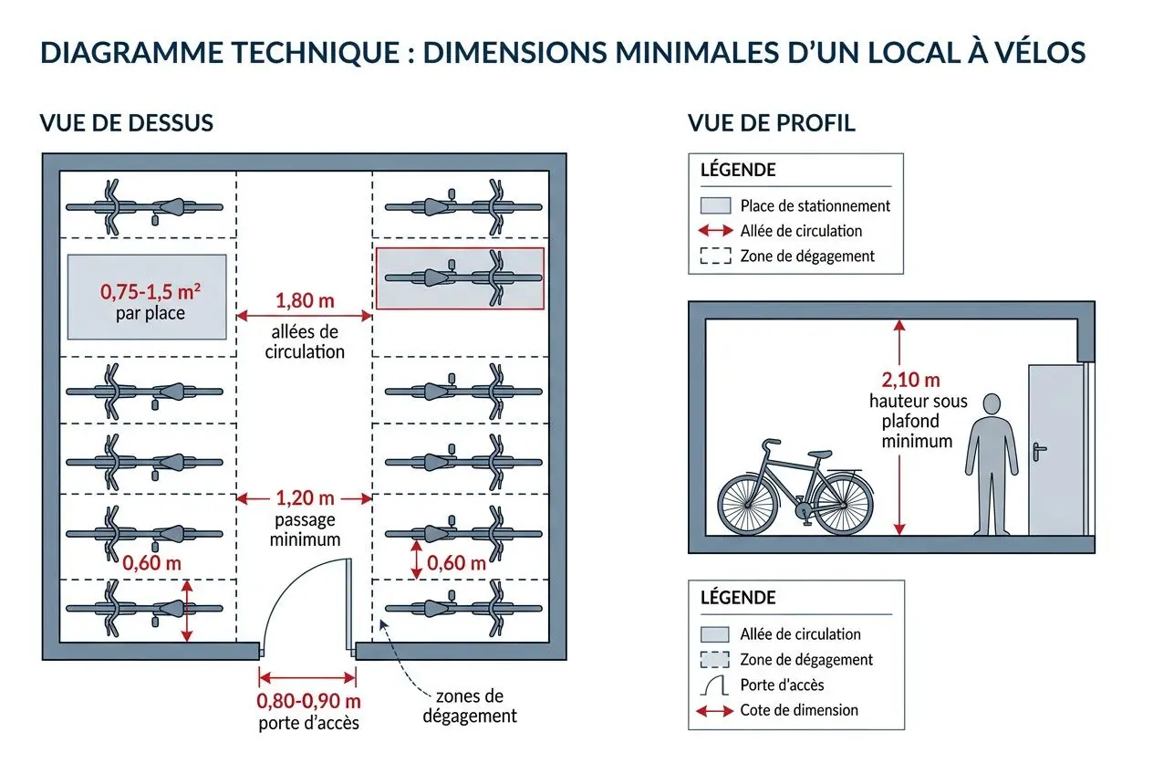 Normes techniques local vélo