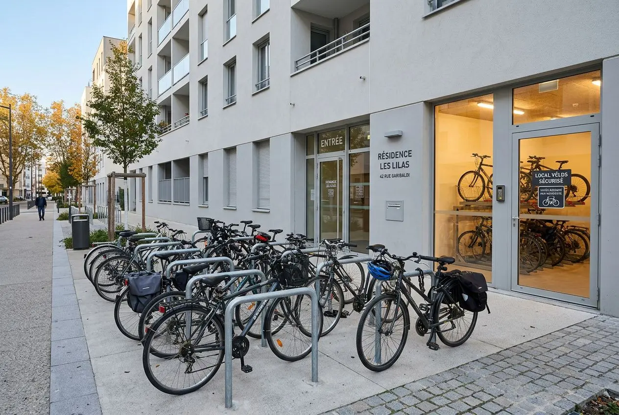 Stationnement vélo sécurisé en copropriété