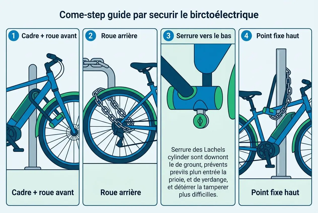 Stratégies pour attacher un vélo électrique correctement