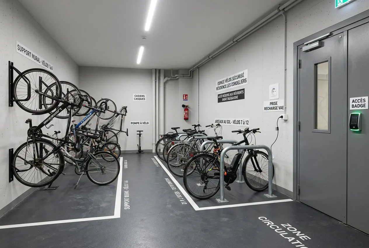 Local vélo sécurisé en copropriété